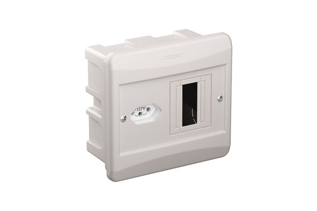 Quadro Airstop Bipolar Universal com Tomada Embutir Ref.: Dy912711