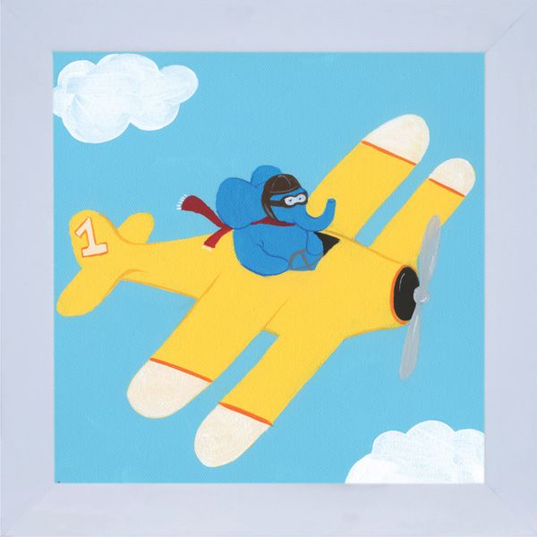 Quadro Avião 29x29cm