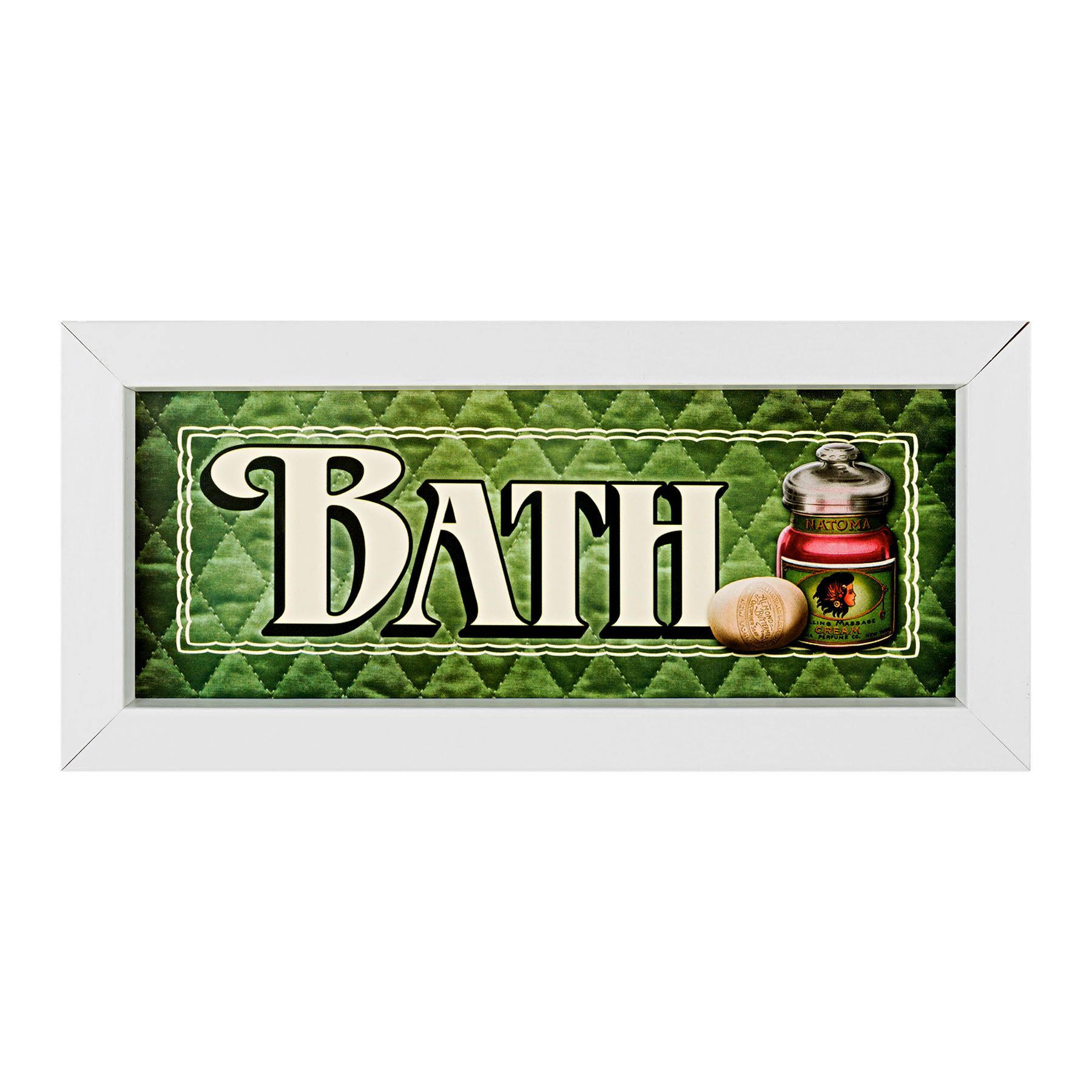 Quadro Bath 25x10cm