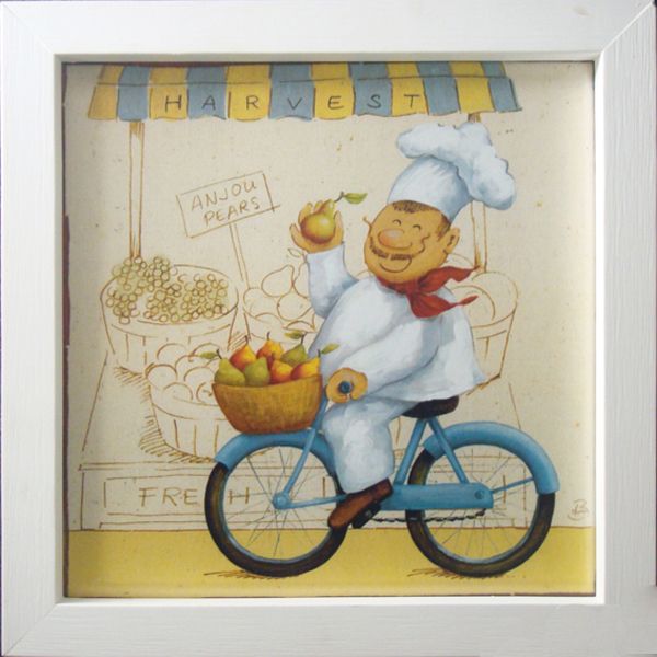 Quadro Chef Pears 23x23cm