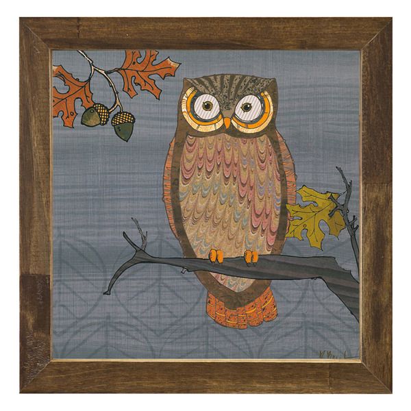 Quadro Coruja 23x23cm