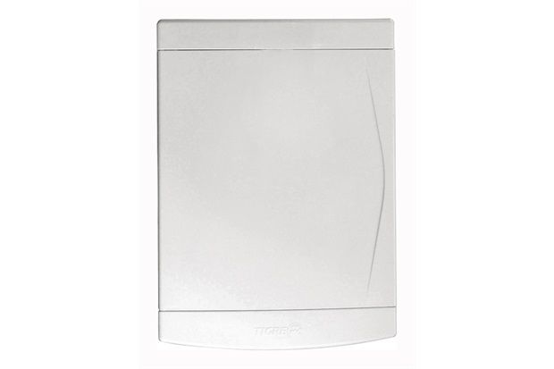 Quadro de Distribuição de Embutir para 12/16 Disjuntores Tampa Branca