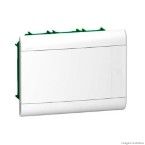 Quadro de distribuição disjuntores 12 módulos porta opaca embutir Schneider