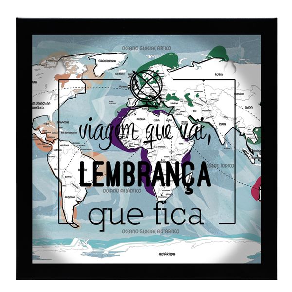Quadro Porta Recordações 23x23cm