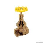 Registro de gaveta base 1.1/4 DN32 semi industrial Bruto bronze Deca