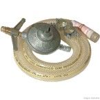 Regulador cromado para gás com mangueira 80cm Vinigás