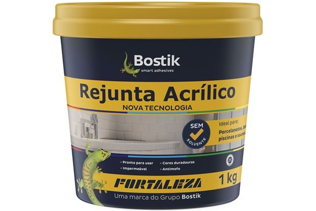 Rejunte Acrílico para Porcelanato Cinza 1kg