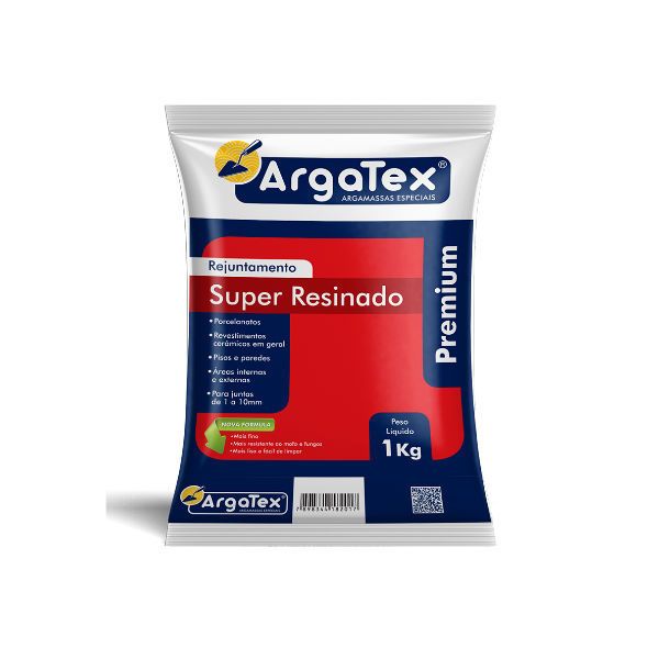 Rejunte para Áreas Secas Cimentício Branco 1 Kg Argatex