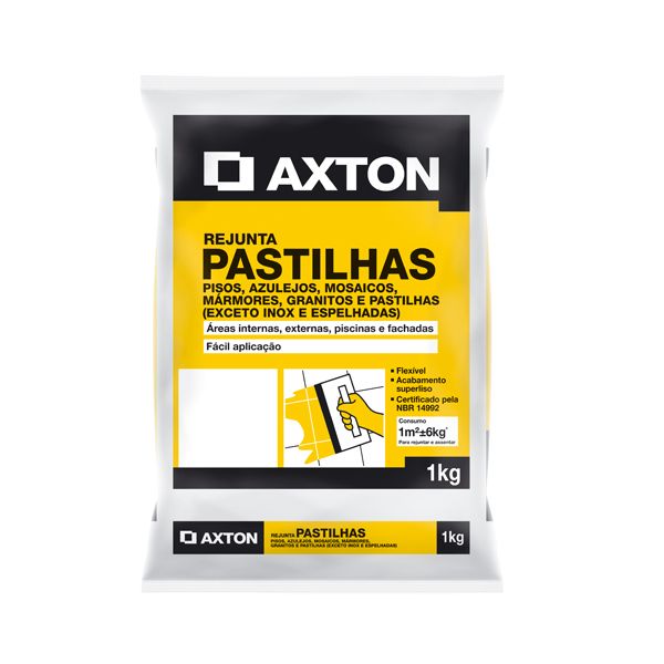 Rejunte para Áreas Secas Cimentício Palha 1 Kg Axton
