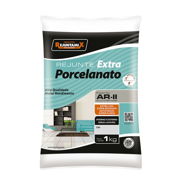 Rejunte para Áreas Secas Cimentício Palha 1 Kg Rejuntamix