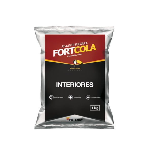 Rejunte para Áreas Secas Cimentício Preto 1 Kg Fortcola