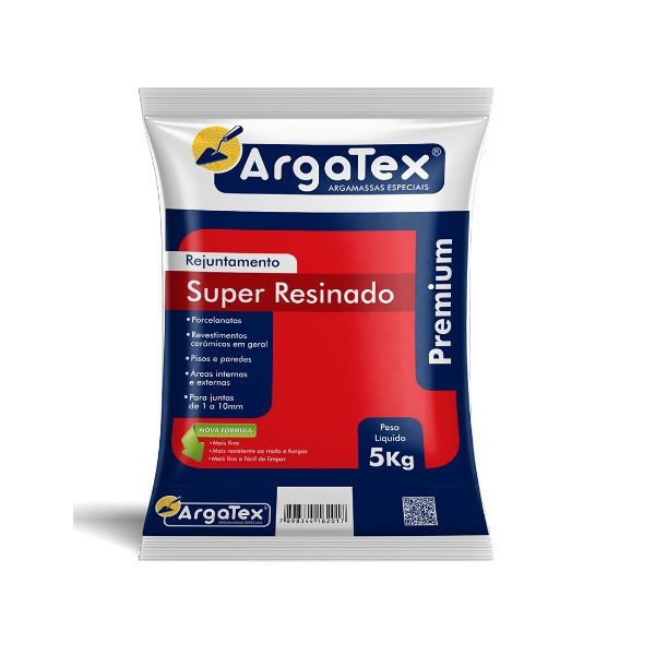 Rejunte para Áreas Secas Cimentício Preto 5 Kg Argatex