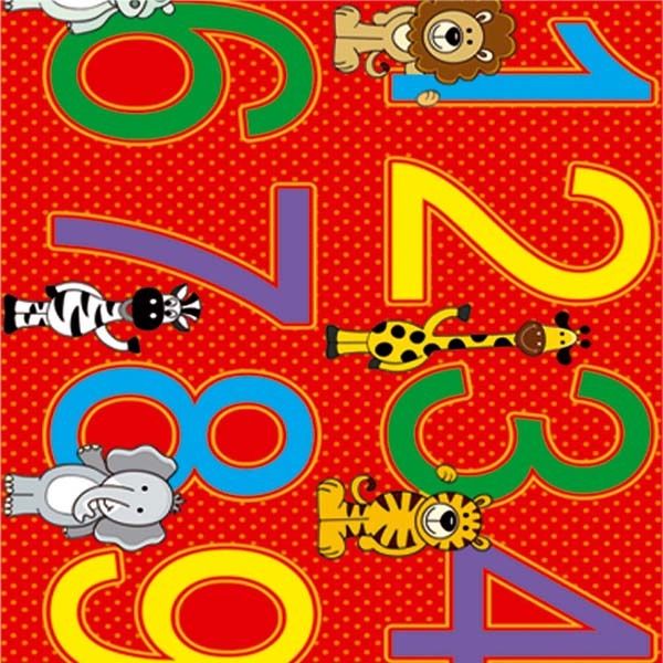 Revestimento Auto Adesivo Números Vermelho Rolo com 2m