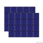 Revestimento para piscina 7,5x7,5cm azul naval mesh Eliane