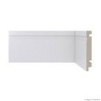 Rodapé 10cm Moderna 2,4 metros por caixa branco Santa Luzia