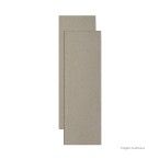 Rodapé 10x84cm bianco polido 2 peças Artes e Mosaicos