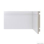 Rodapé 15cm Moderna 2,4 metros por caixa branco Santa Luzia