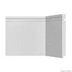 Rodapé 20cm 2,4 metros por caixa 505 branco Santa Luzia