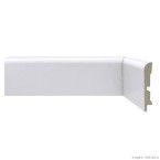 Rodapé 7cm Moderna 2,4 metros por caixa branco Santa Luzia