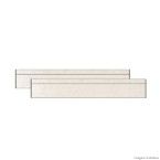 Rodapé Arles Stone 15x90cm 3 peças Portobello