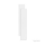 Rodapé bold Forma 8,5x45cm brilhante branco 26 peças Eliane