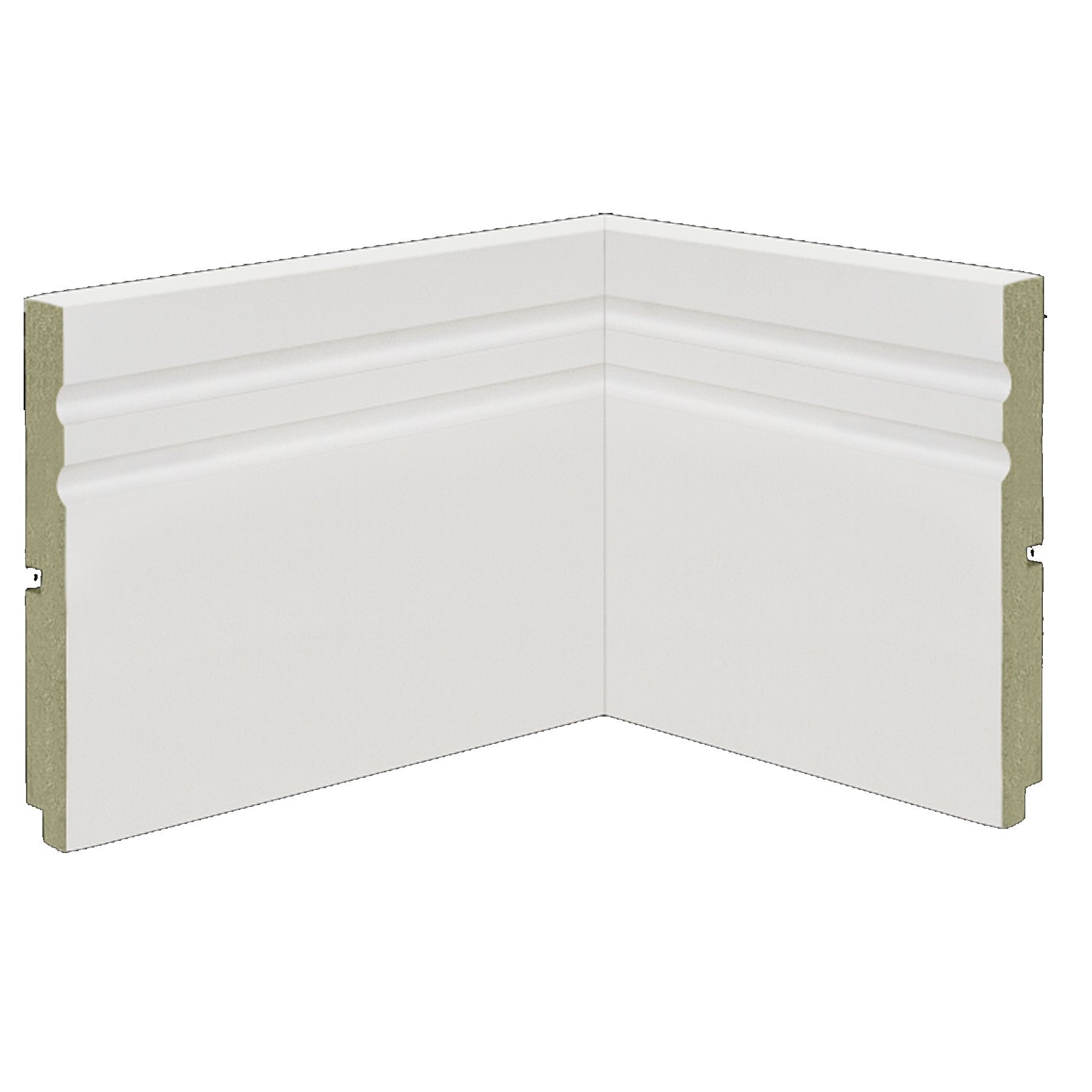 Rodapé Madefibra Ultra Premium Branco 14x240cm Moldurama