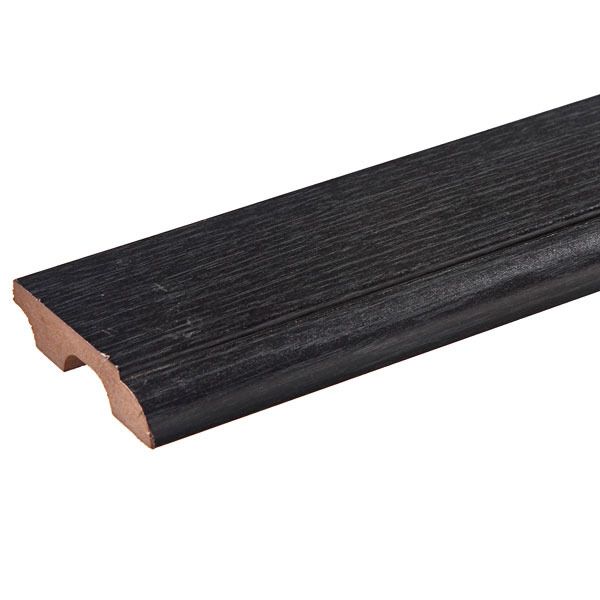 Rodapé MDF Design Ébano 80x1,8x2,1cm Durafloor