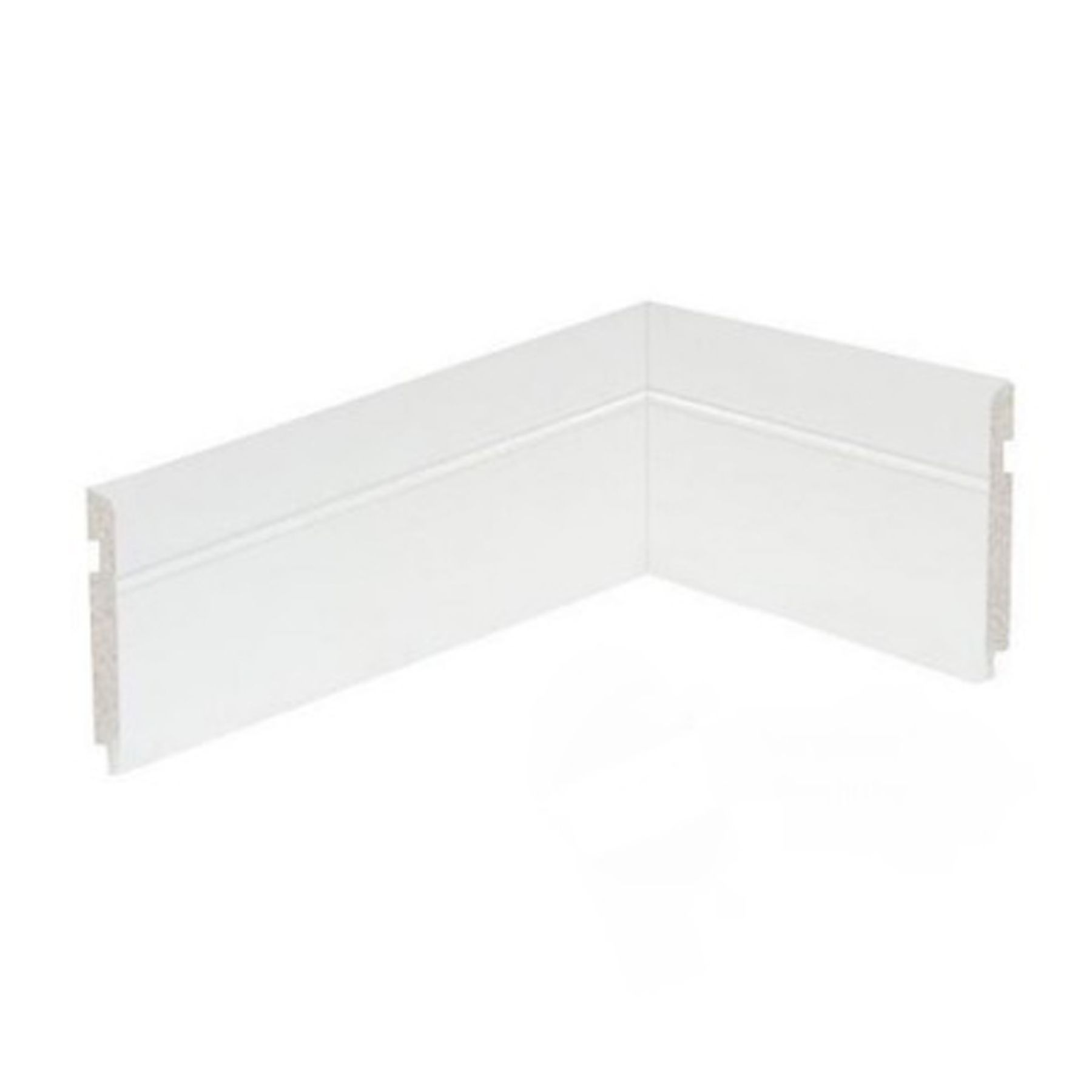 Rodapé MDF Frisado Branco 10x1,8x210cm Duratex