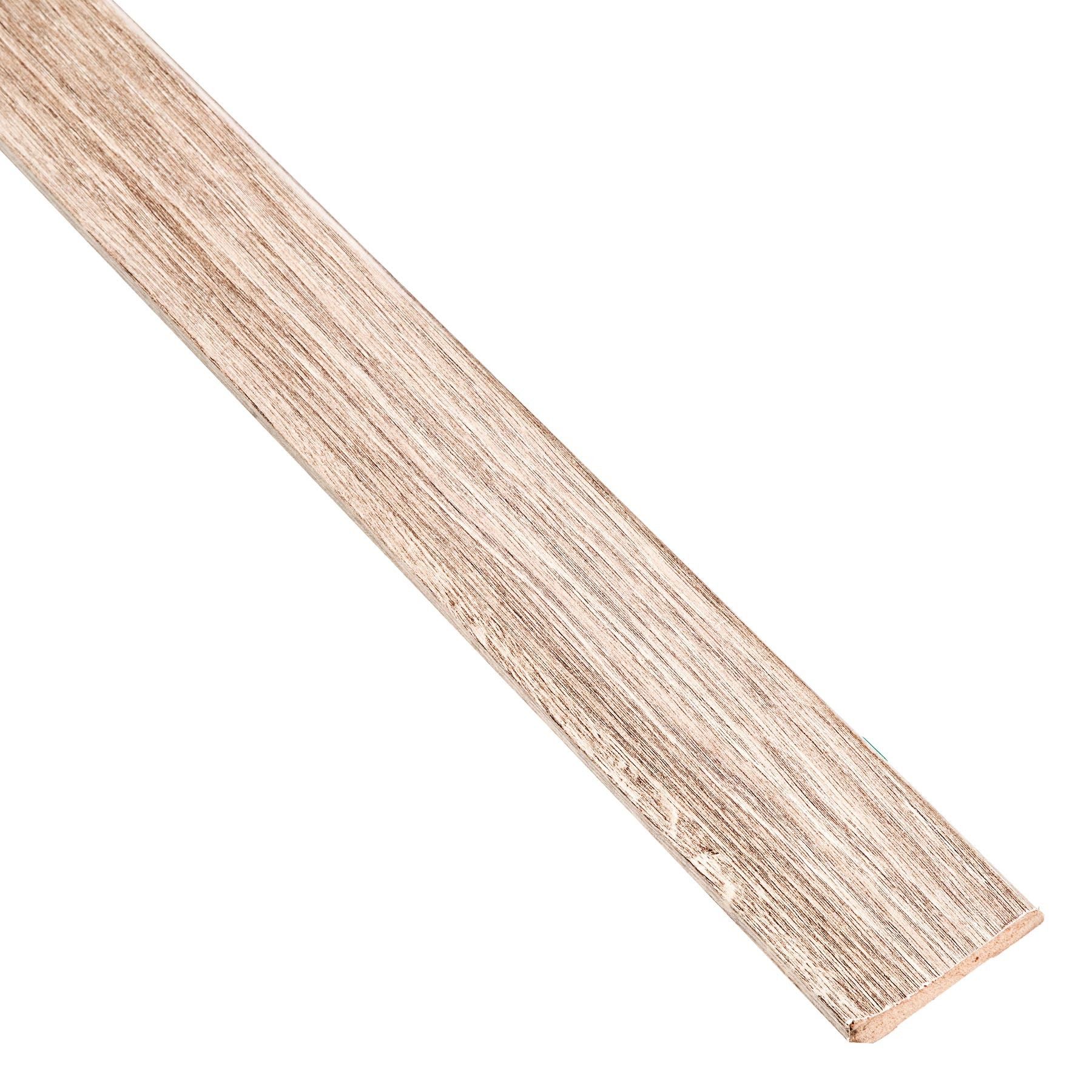 Rodapé MDF New Way Carvalho Orly 60x1,8x2,1cm Durafloor