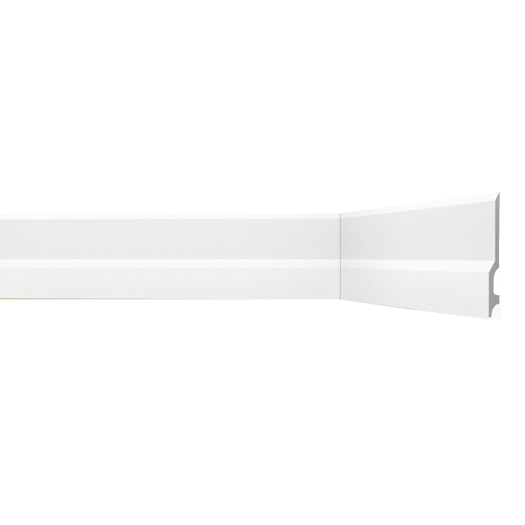 Rodapé Poliestireno Branco 13x240cm Gart