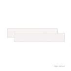 Rodapé retificado Essence 11,37x58,4cm bianco 5 peças Portinari