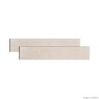 Rodapé York 11x60cm white 5 peças Portinari