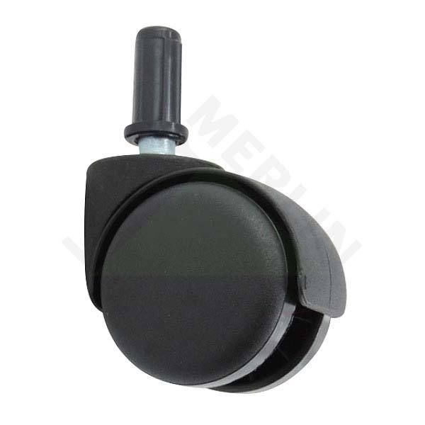 Rodízio 50mm Giratório Plástico Preto Zamar