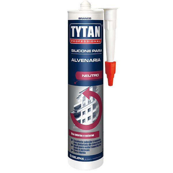 Silicone Vedação Alvenaria Madeira Metal 280g Branco Tytan