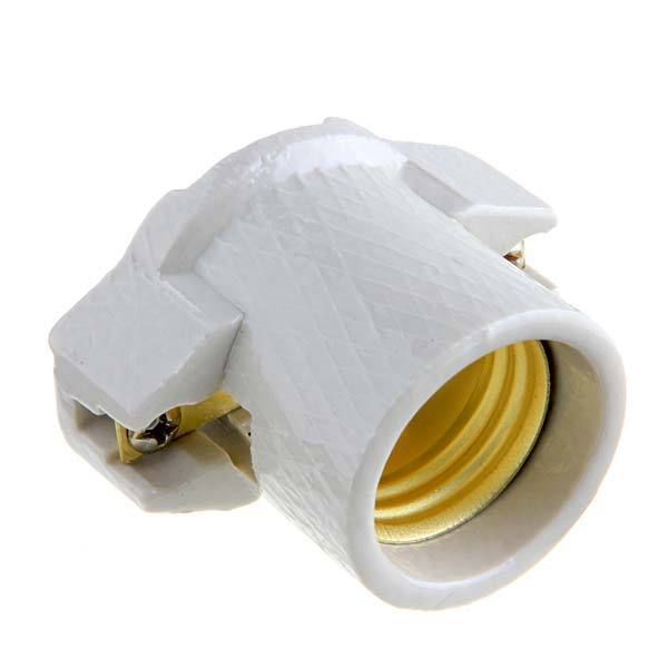 Soquete de Porcelana Branco mp-0455 Morumbi