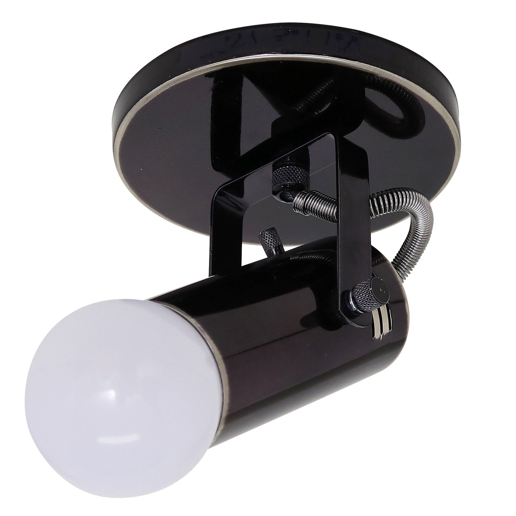 Spot de Sobrepor E27 Preto Bivolt Hades Spot Line