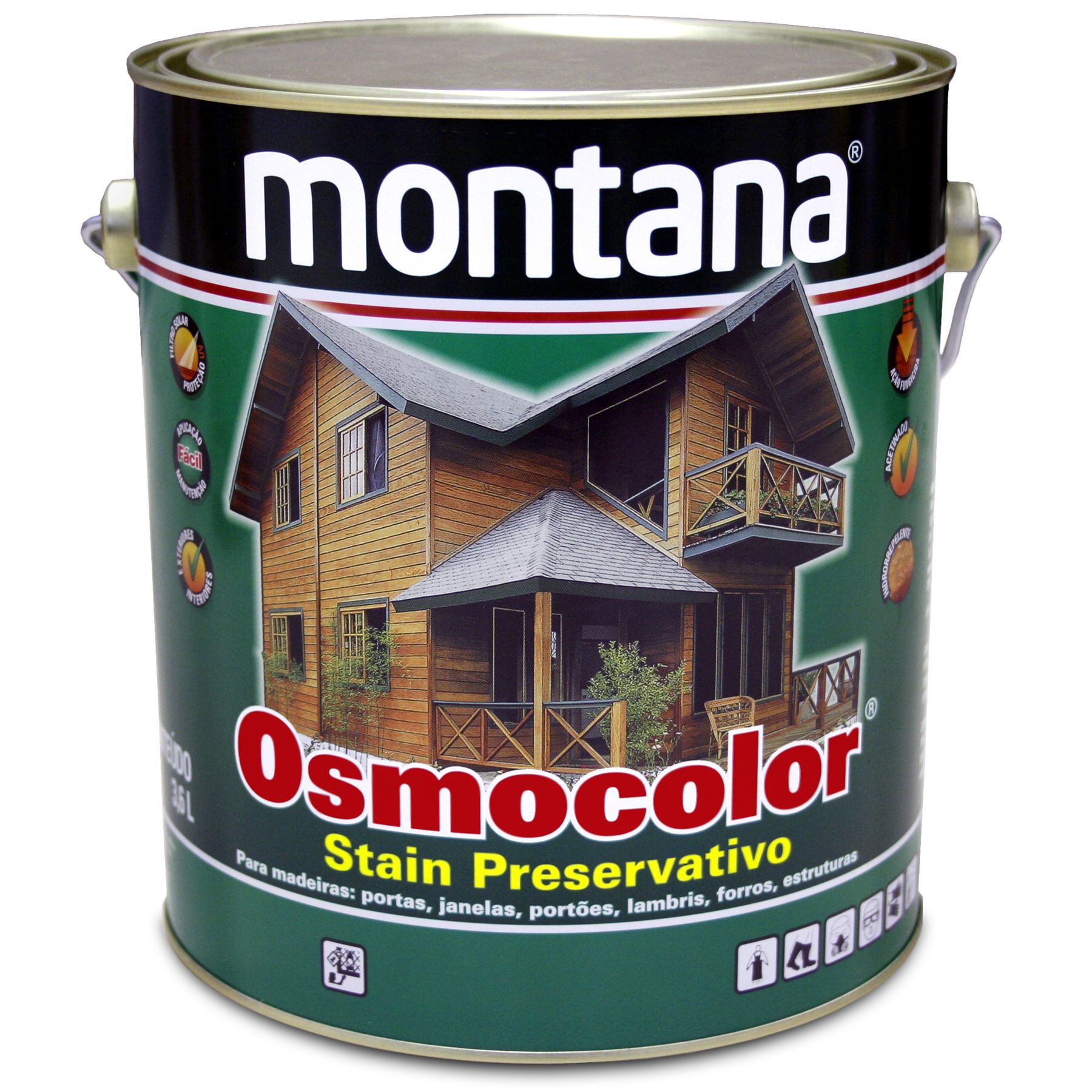 Stain Osmocolor Semitransparentes Acetinado Castanheira 3,6L Montana