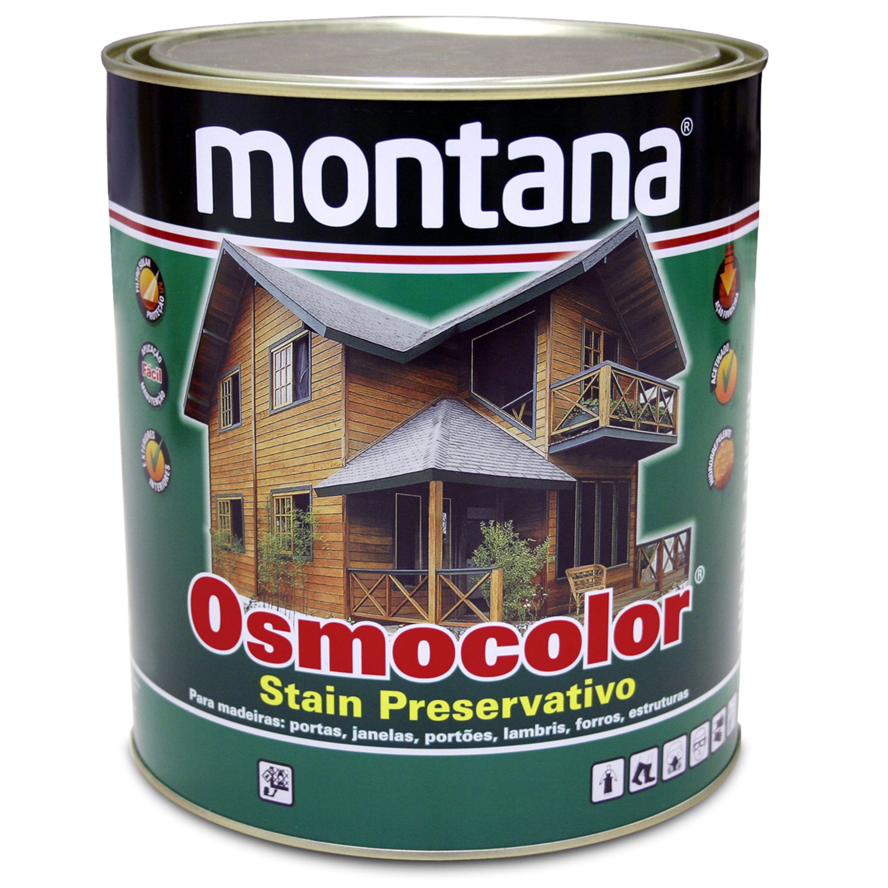 Stain Osmocolor Semitransparentes Acetinado Incolor 900ml Montana