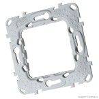 Suporte 2x2 para placa 2 módulos Única cinza Schneider