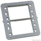 Suporte 4x4 para placa 6 módulos cinza Única Schneider