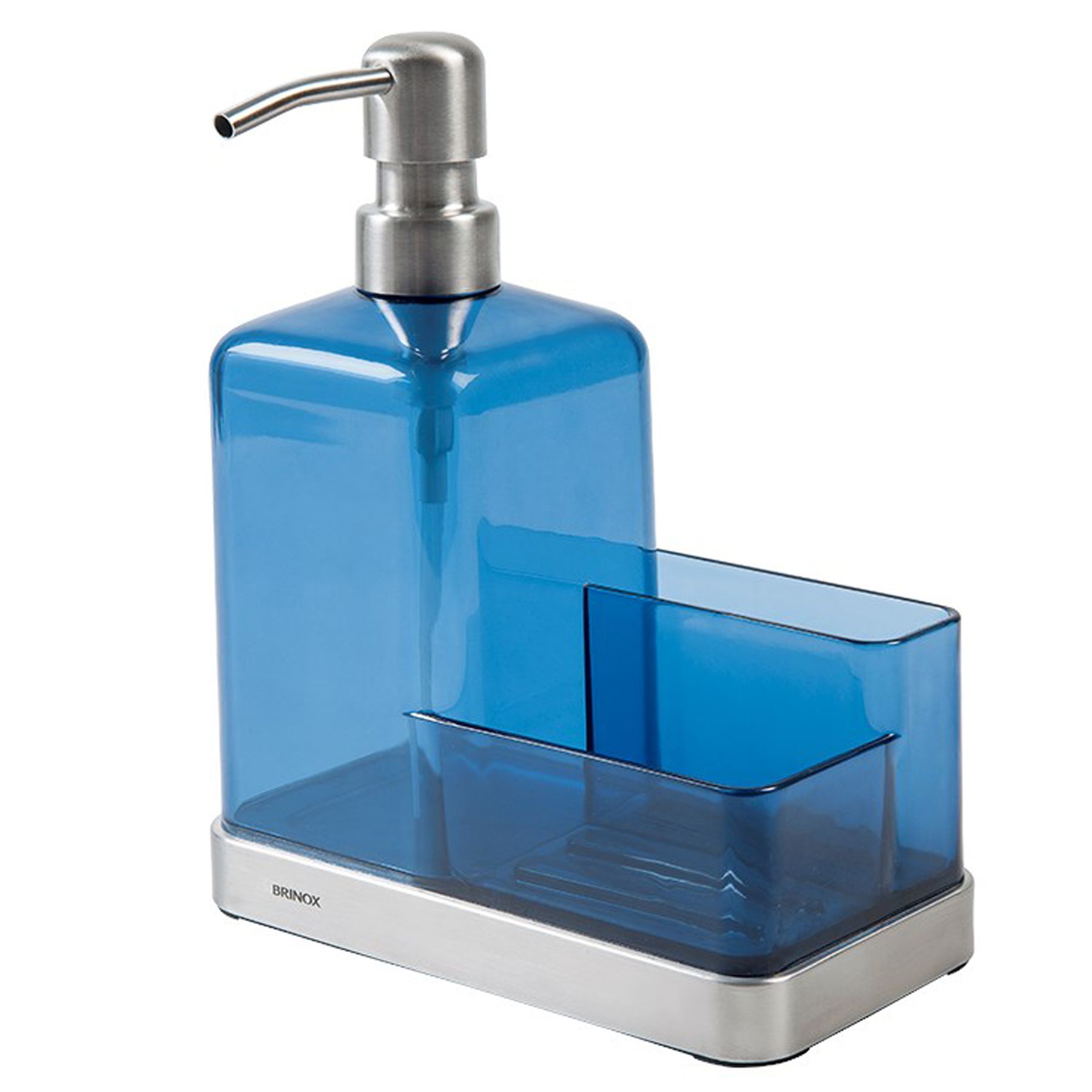 Suporte para Detergente e Esponja Sobre Pia Polietileno Azul Suprema BrInox