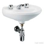 Suporte para lavatório de latão cromado Deca