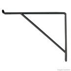 Suporte para prateleira de vidro 25cm preto Zamar