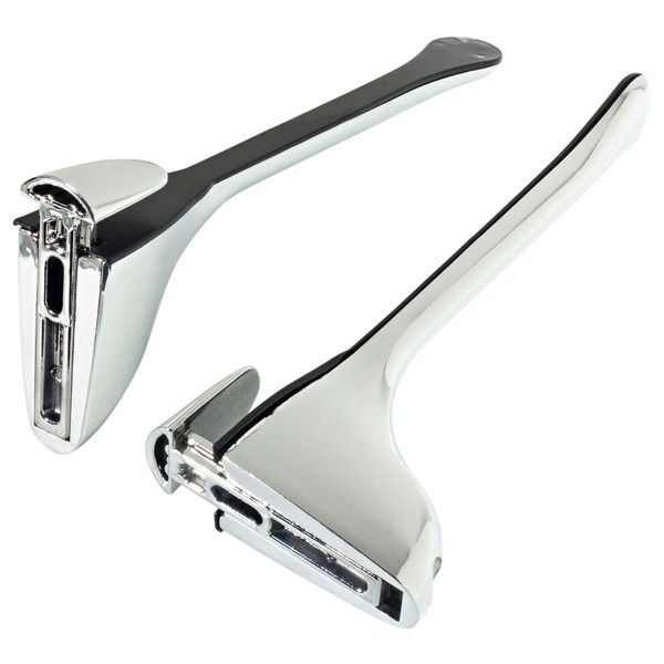 Suporte Pelicano para Prateleira de Madeira e Vidro Cromado 20x7,5x2,8cm Prat-K