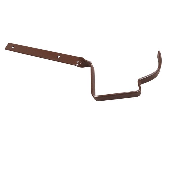 Suporte Torcido Calha Moldura 28 Externo Marrom Calha Forte