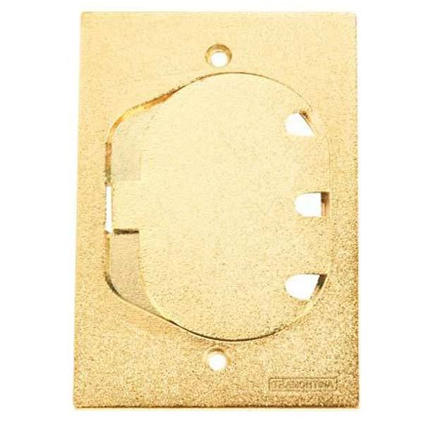 Tampa para Caixa de Piso Alumínio Rj45 4X2 Dourado Tramontina