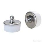 Tampa válvula de escoamento para lavatório cromada Esteves