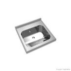 Tanque lavanderia de inox 32 litros Luxo 60x60cm Mekal