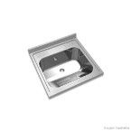 Tanque lavanderia de inox 32 litros Standard 60x60cm Mekal