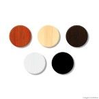 Tapa parafuso adesivo branco com 12 unidades Bemfixa